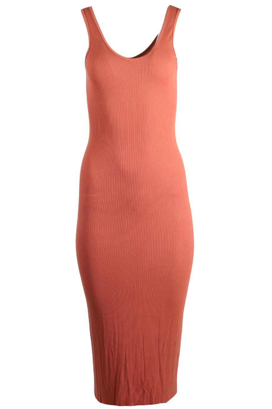 ENZA COSTA SILK BLEND MIDI DRESS MEDIUM
