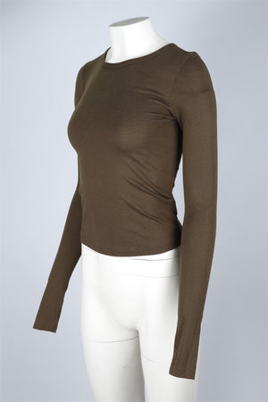 ETERNE GREEN COTTON TOP XSMALL