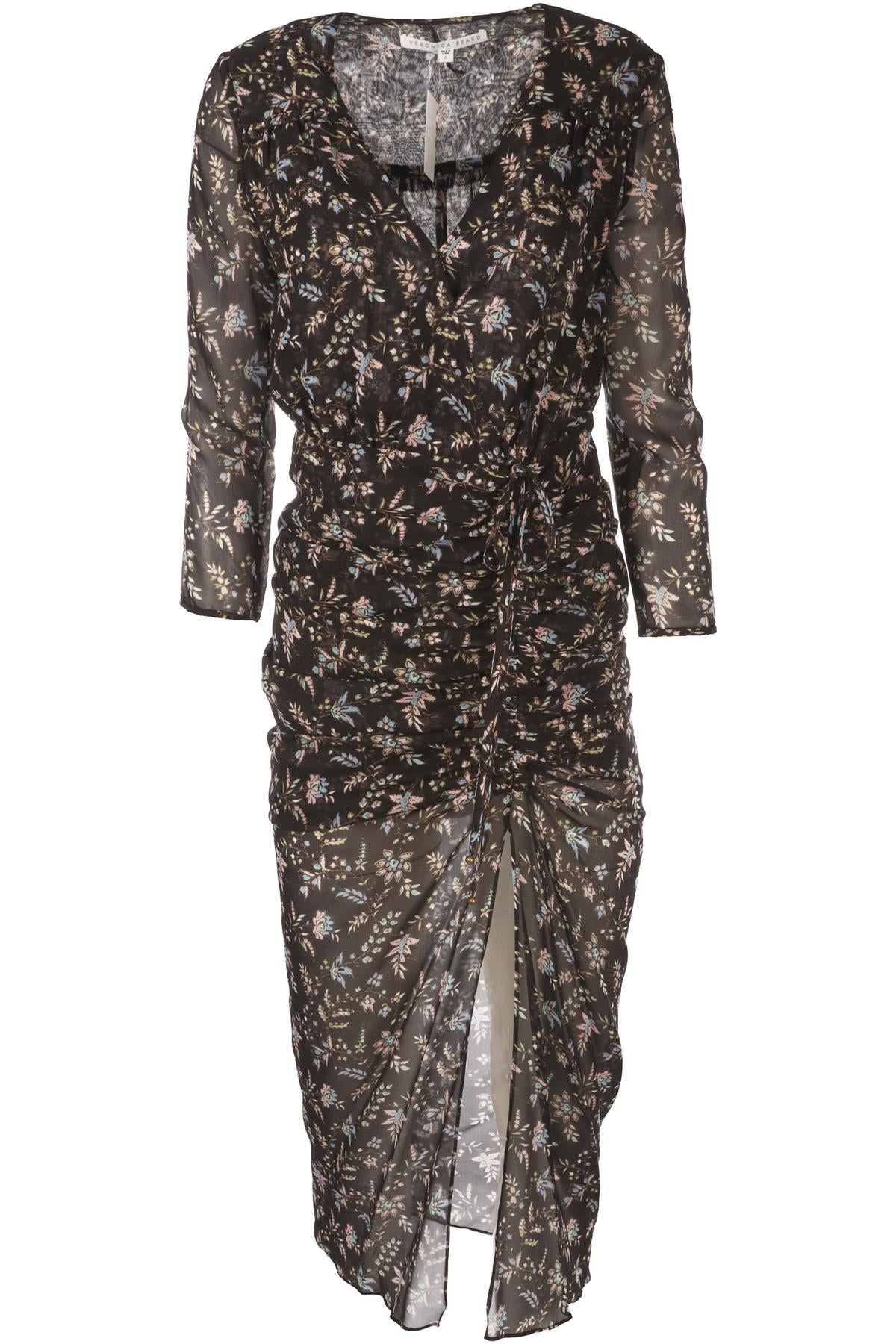 BLACK SILK MAXI DRESS