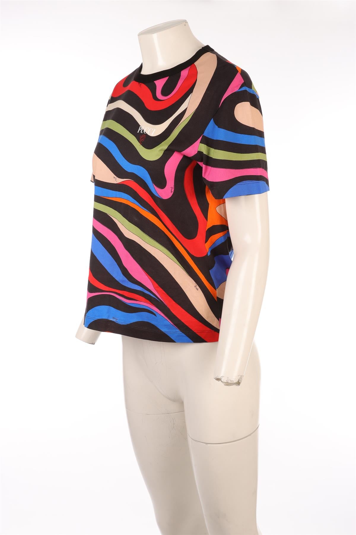 PUCCI MULTI COTTON T-SHIRT MEDIUM