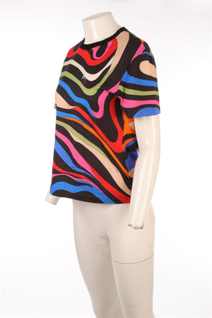 PUCCI MULTI COTTON T-SHIRT MEDIUM