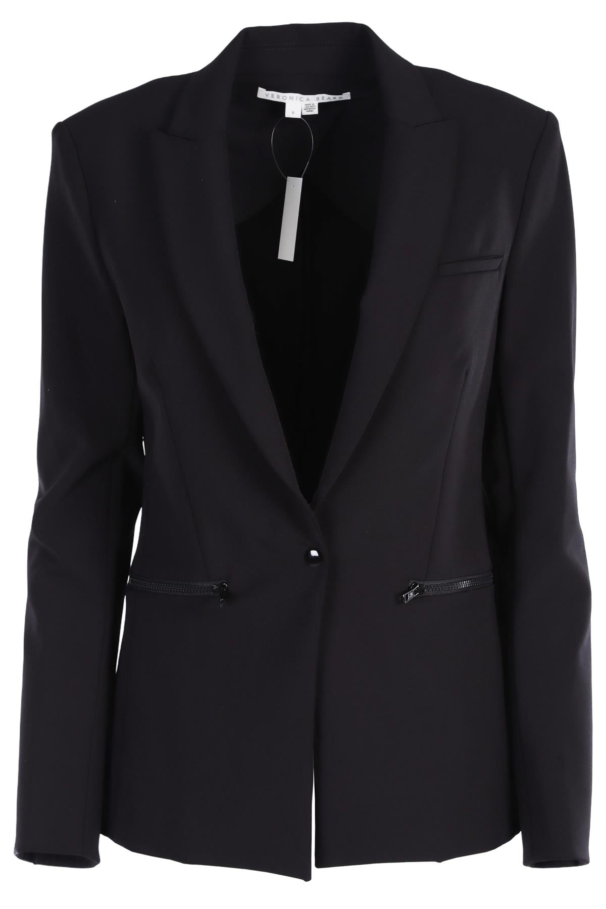 VERONICA BEARD BLACK JERSEY BLAZER US 6 UK 10