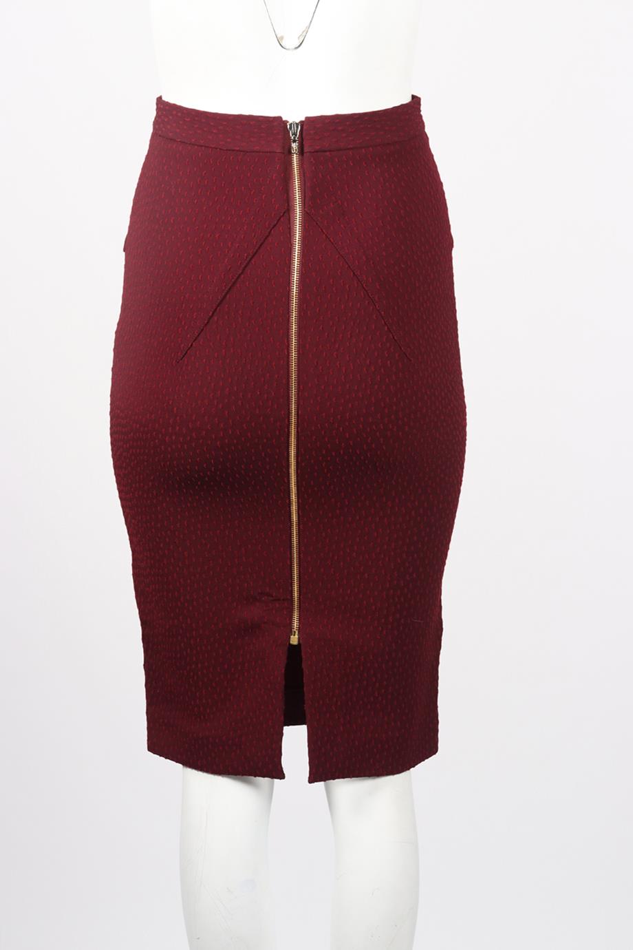 ROLAND MOURET WOOL BLEND MIDI SKIRT UK 8