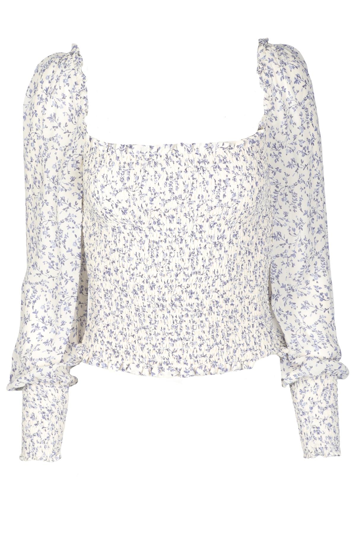 REFORMATION WHITE CREPE TOP SMALL