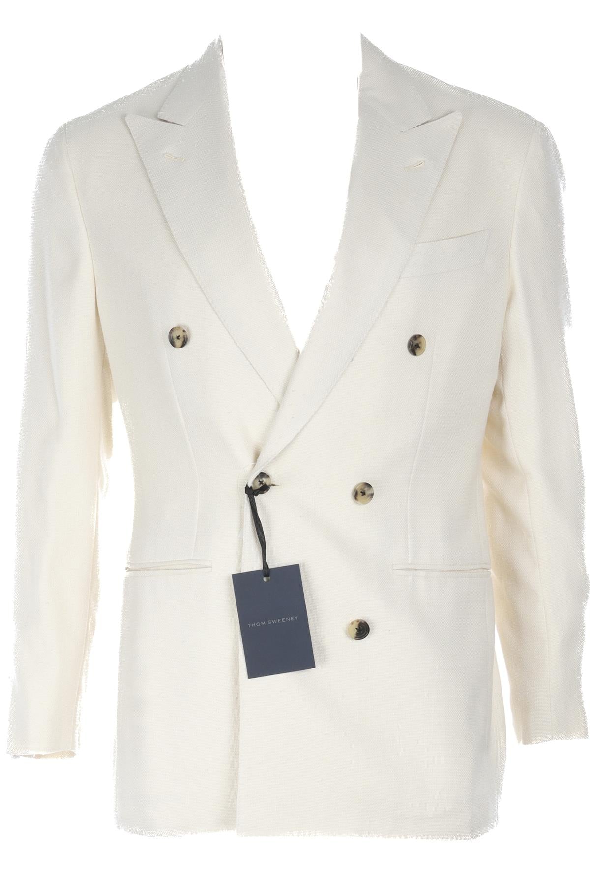 THOM SWEENEY ECRU MENS SILK BLAZER UK/US 36 FR 36 IT 46