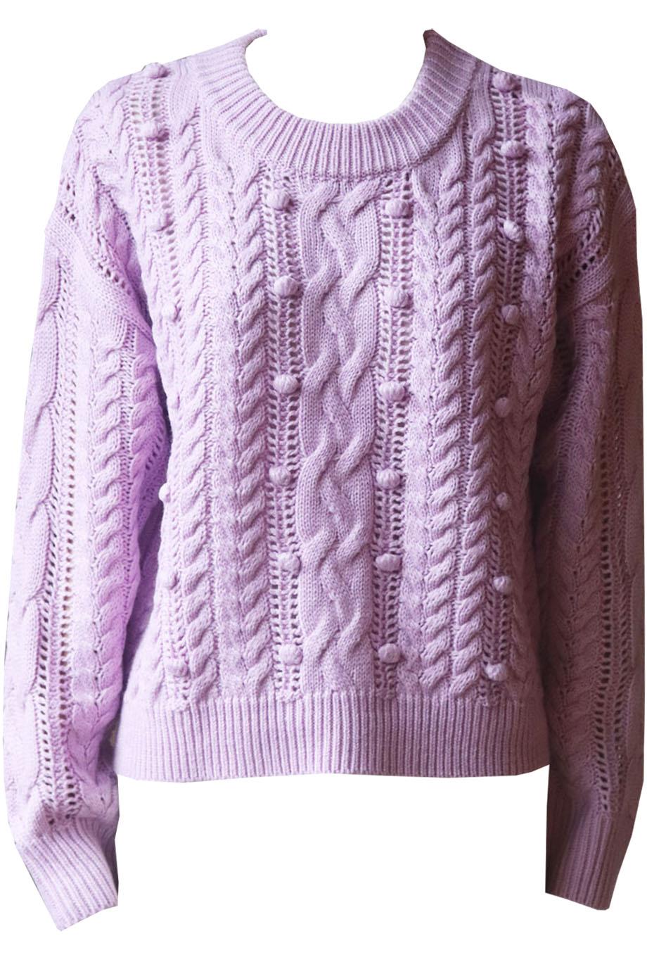 HEARTLOOM CABLE KNITTED SWEATER MEDIUM