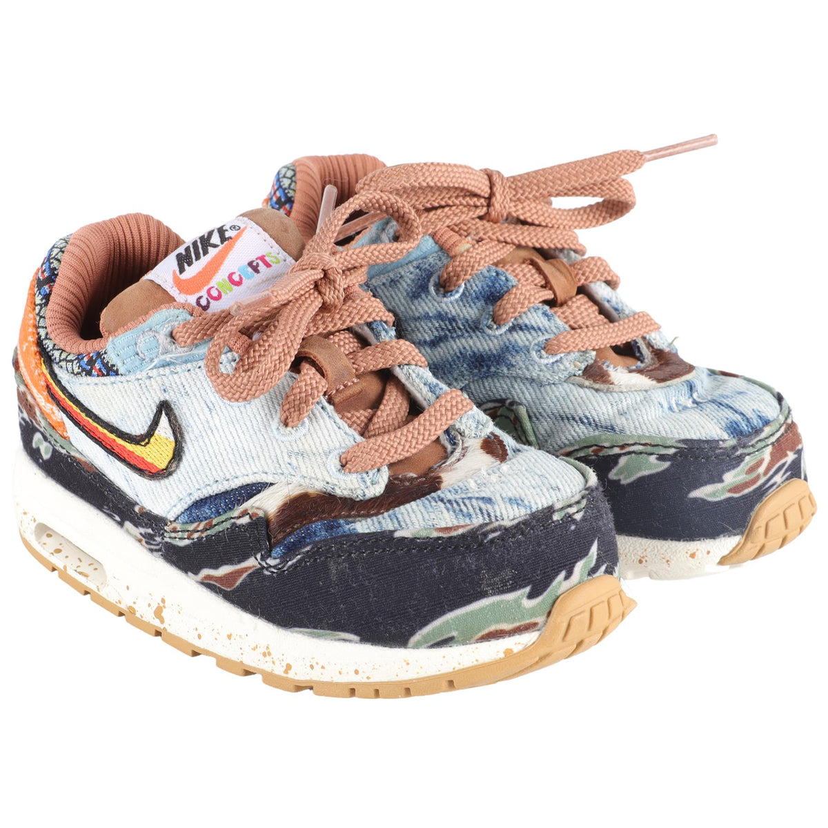 NIKE MULTICOLOURED KIDS CONCEPTS AIR MAX 1 HEAVY SNEAKERS EU 25 UK 7.5 US 8