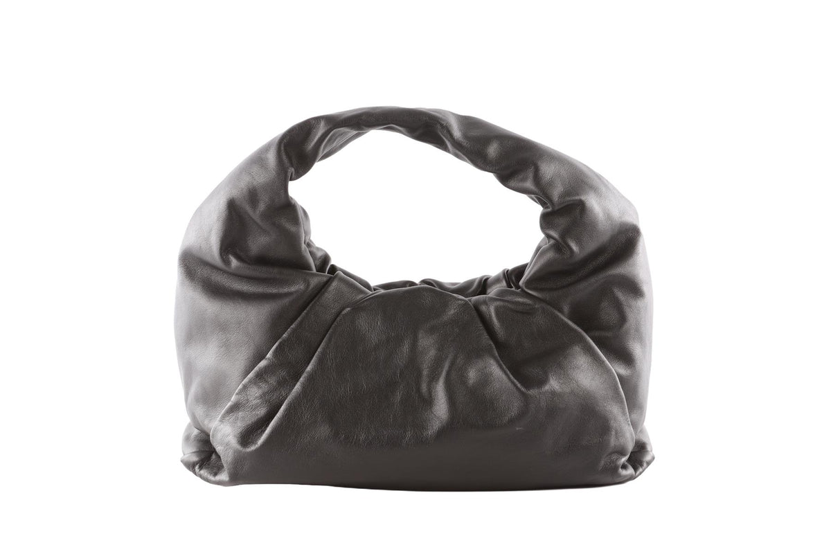 BOTTEGA VENETA BLACK LEATHER SHOULDER BAG