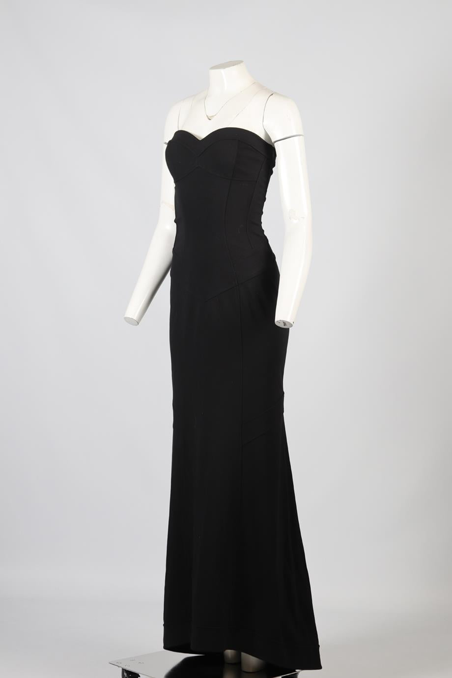 DIANE VON FURSTENBURG BANDEAU MAXI DRESS US 8 UK 12