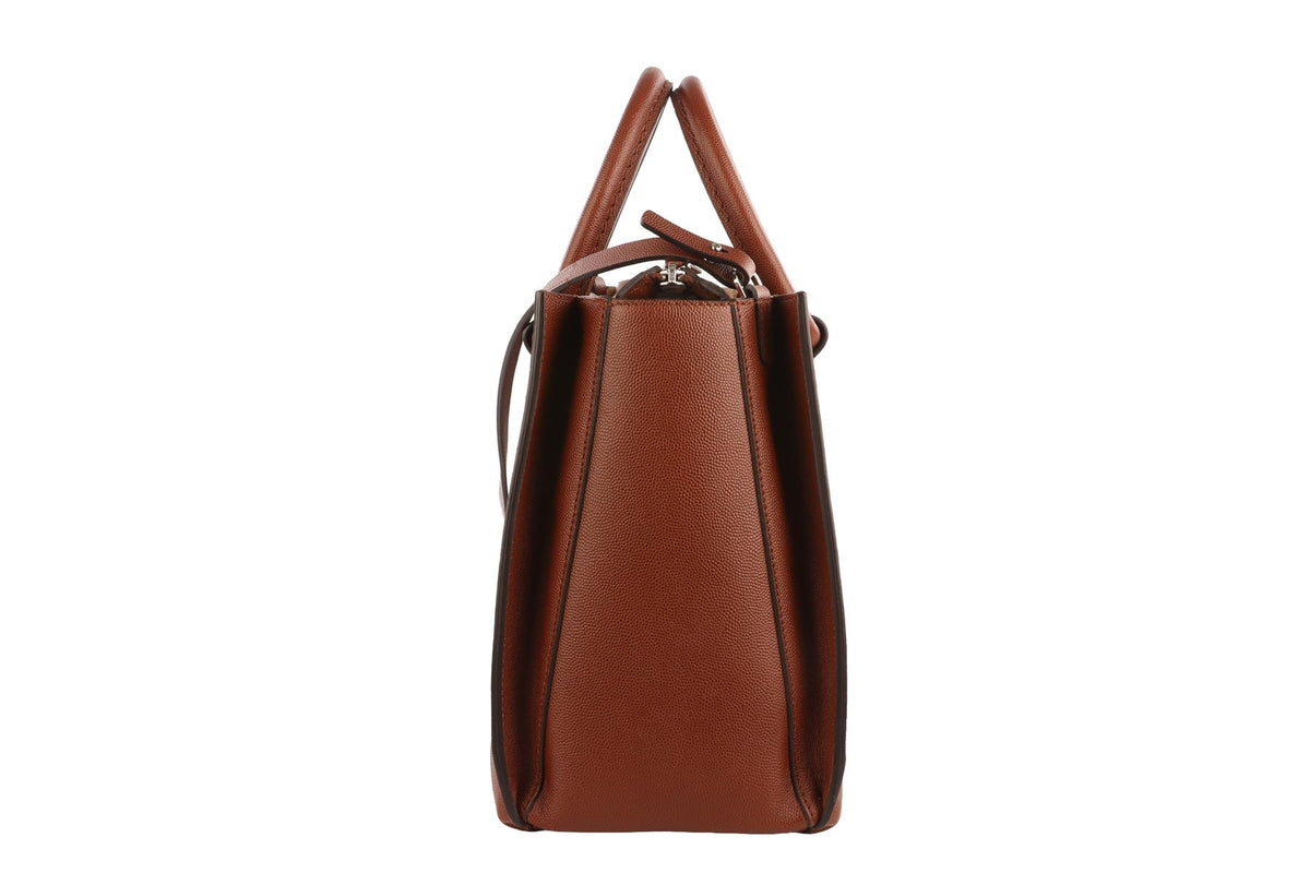 THE ROW BROWN CLASSIC 5 LEATHER TOTE BAG