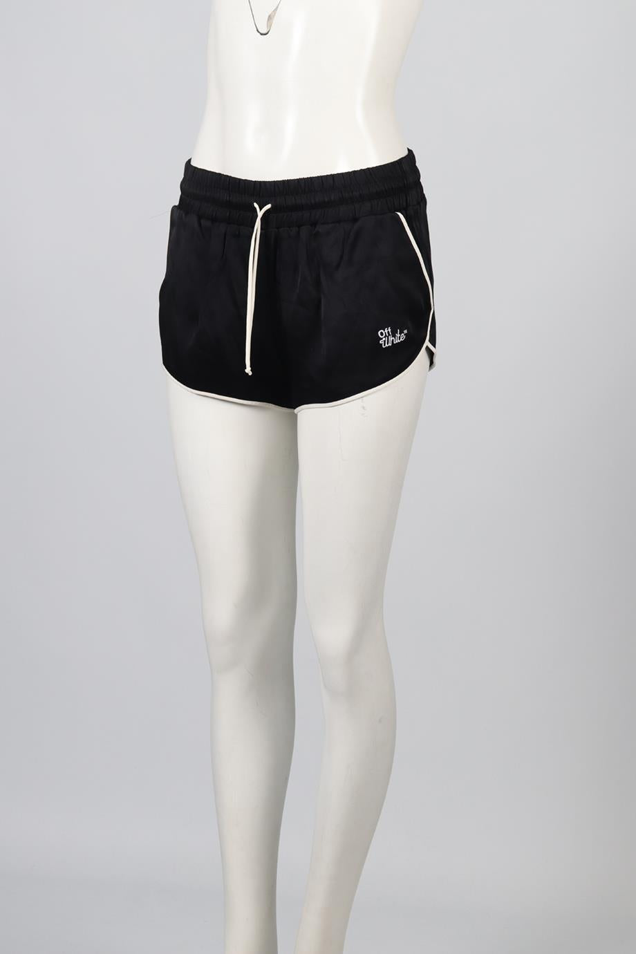 OFF-WHITE C/O VIRGIL ABLOH SATIN SHORTS XSMALL