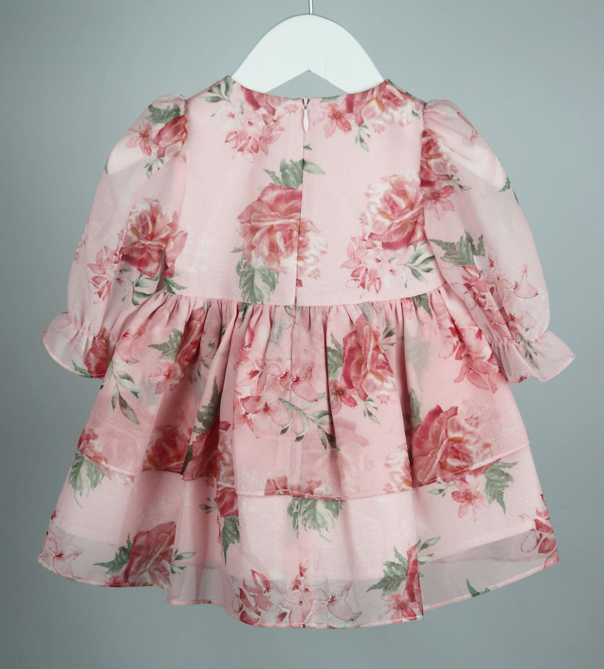 PATACHOU BABY GIRLS FLORAL CHIFFON DRESS 6 MONTHS