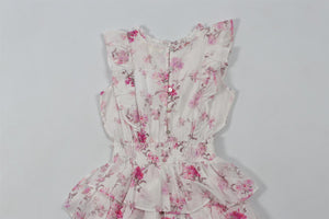 LOVESHACKFANCY WHITE KIDS GIRLS DRESS 5-6 YEARS