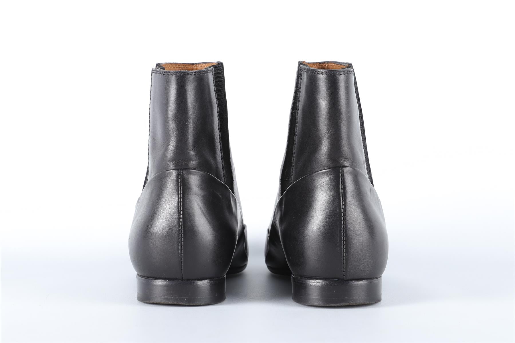 BALENCIAGA BLACK LEATHER ANKLE BOOTS EU 36.5 UK 3.5 US 6.5