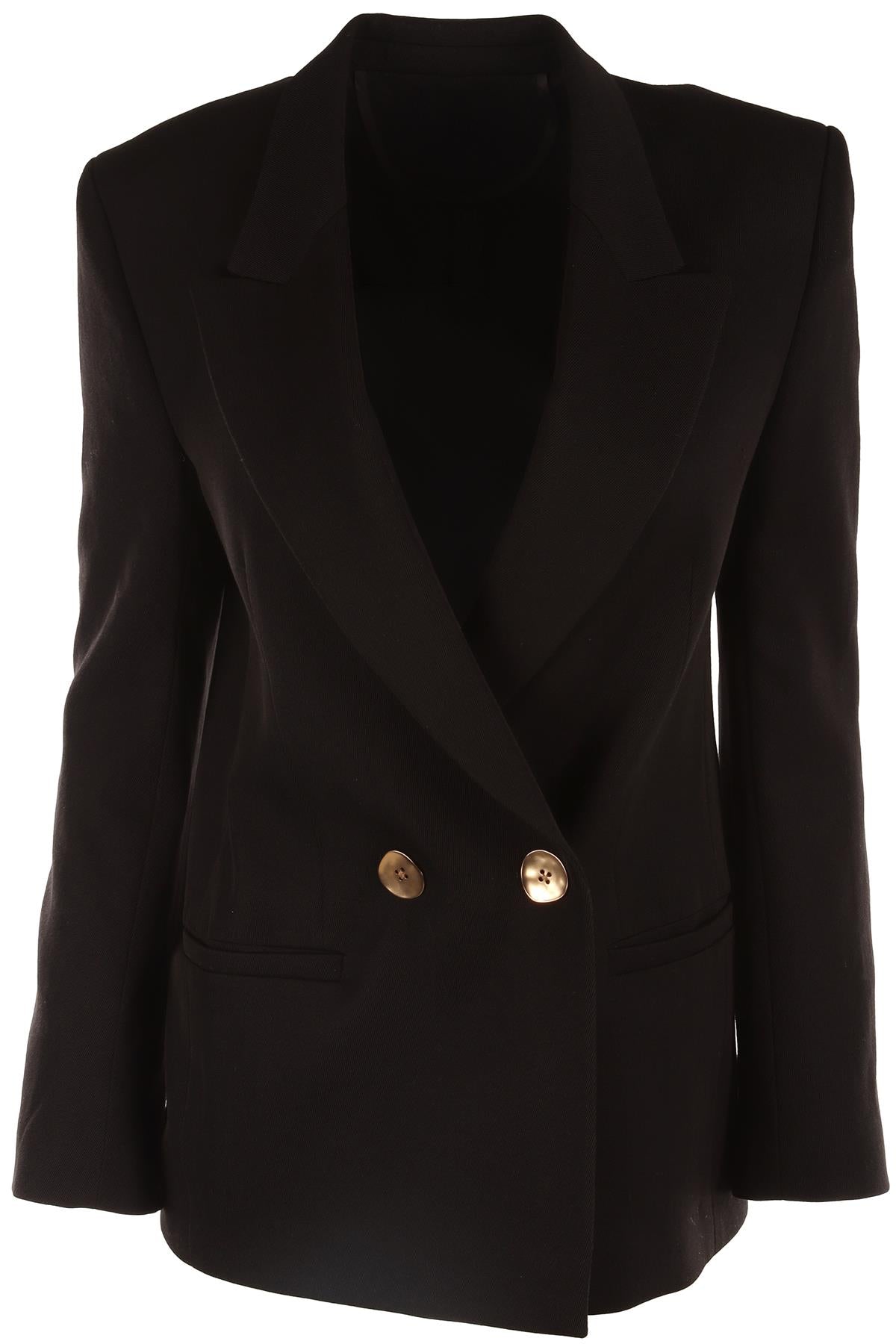 PETAR PETROV BLACK WOOL BLAZER FR 36 UK 8