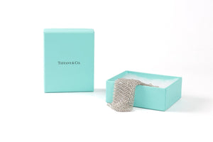 TIFFANY & CO. + ELSA PERETTI STERLING SILVER CHAINMAIL BRACELET
