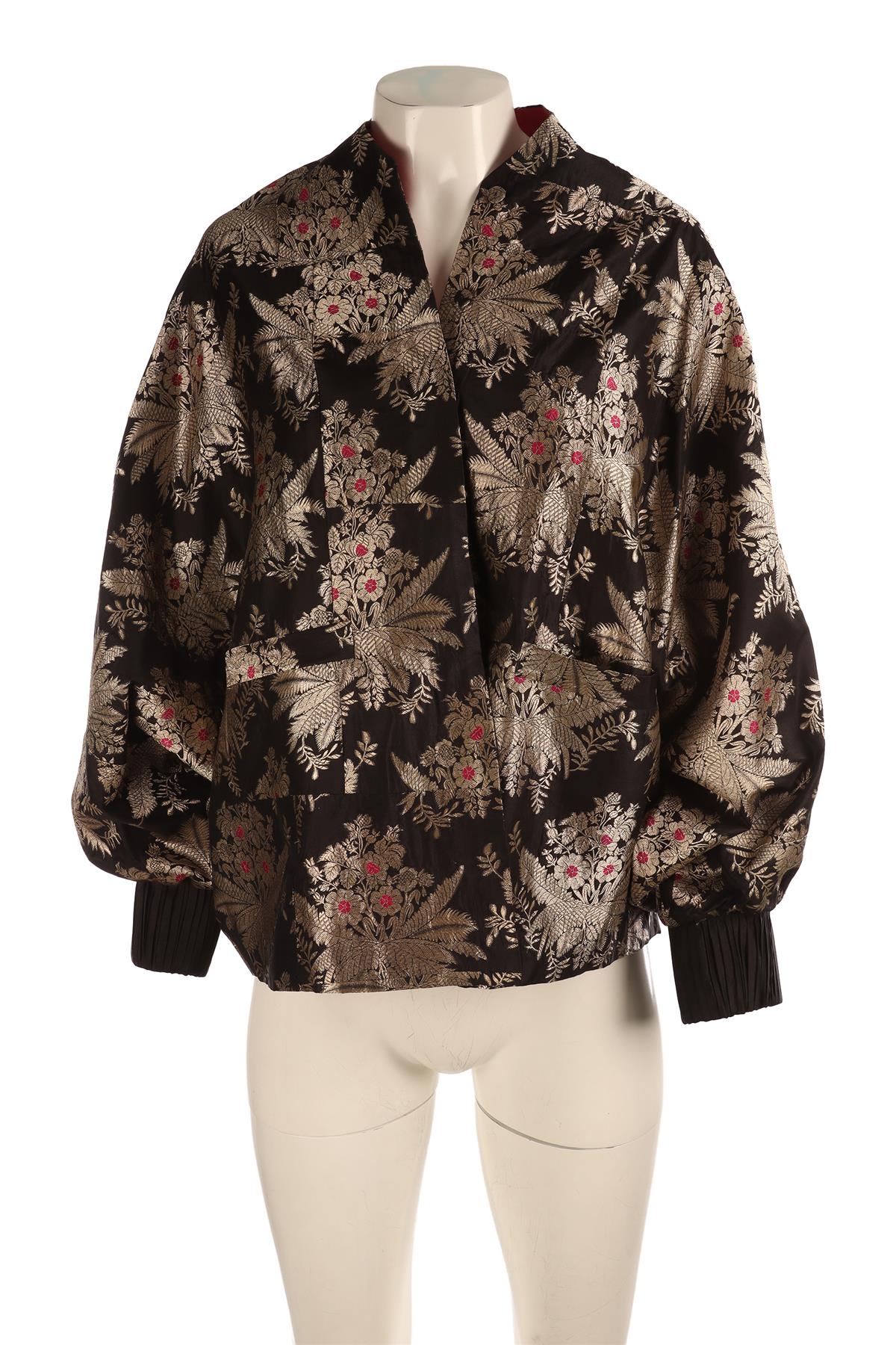 RAW MANGO BLACK SILK JACKET ONE SIZE