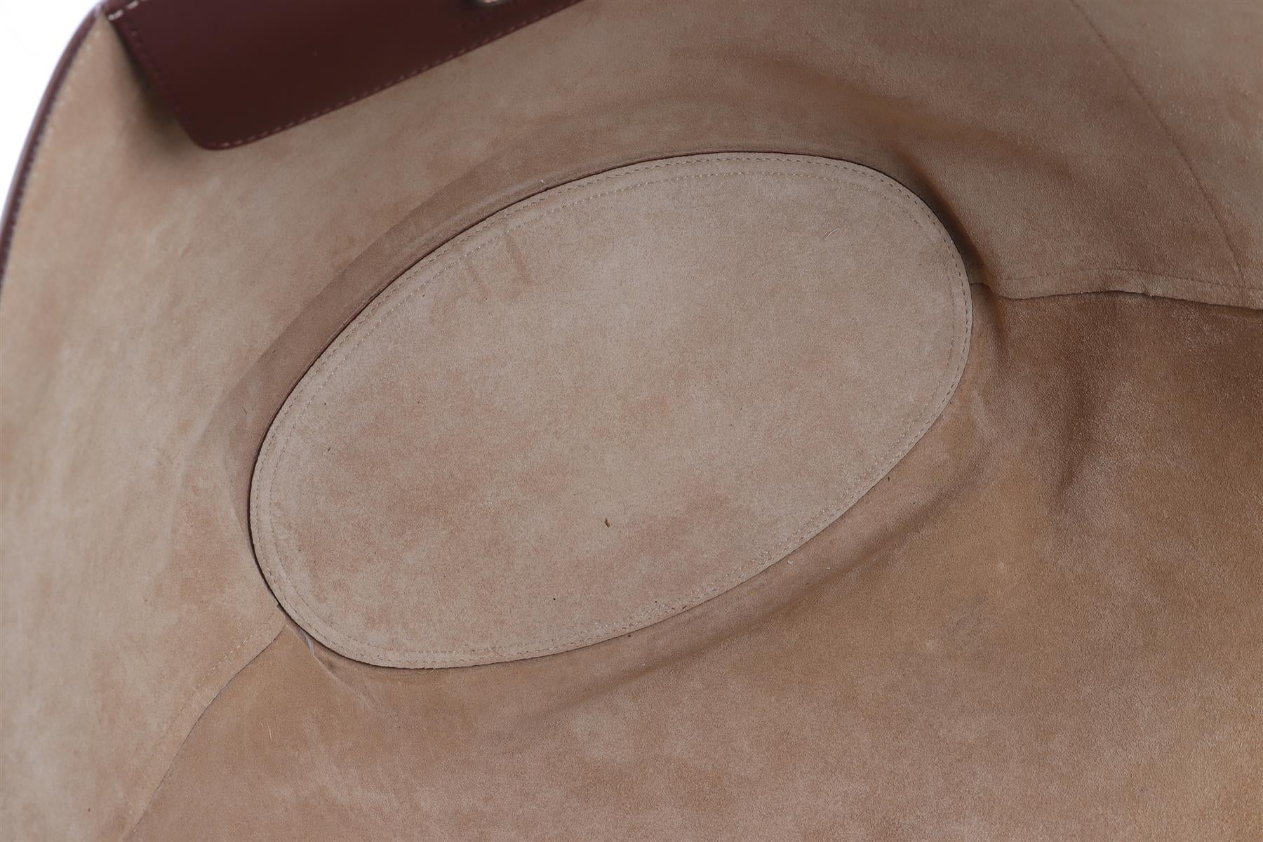 THE ROW BROWN MARKET LEATHER TOTE BAG