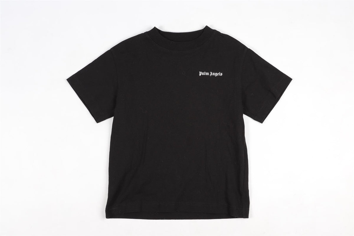PALM ANGELS BLACK KIDS BOYS COTTON T-SHIRT 8 YEARS