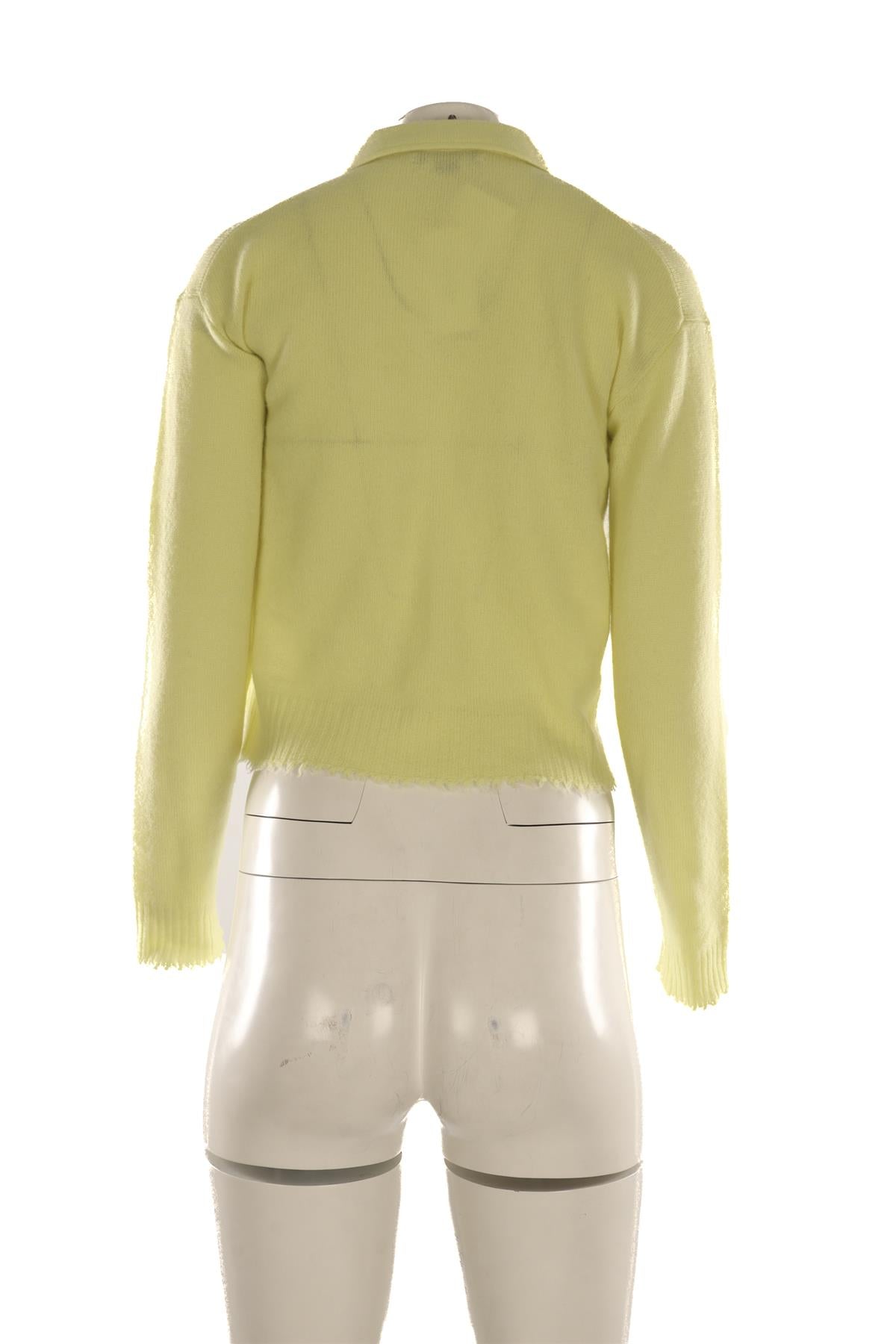 RE/DONE YELLOW CASHMERE CARDIGAN SMALL