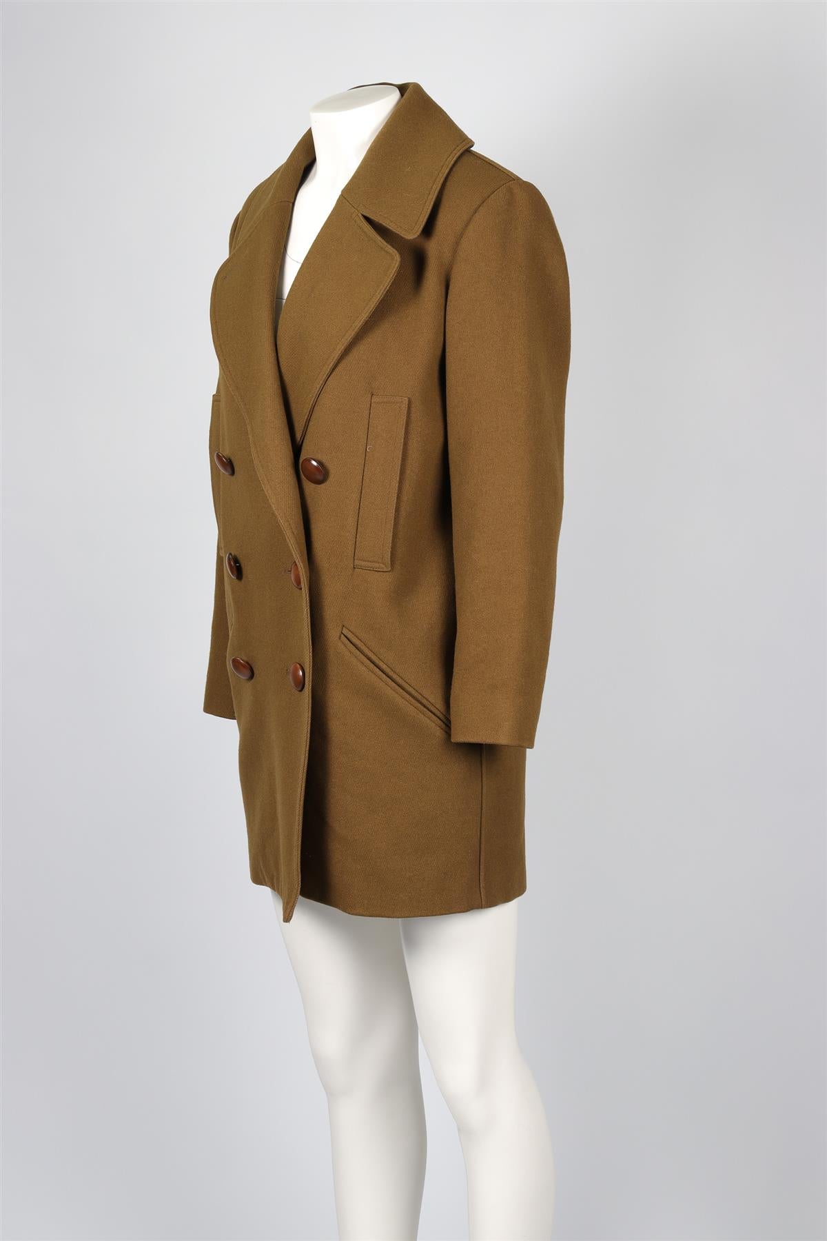 ISABEL MARANT GREEN WOOL COAT FR 38 UK 10