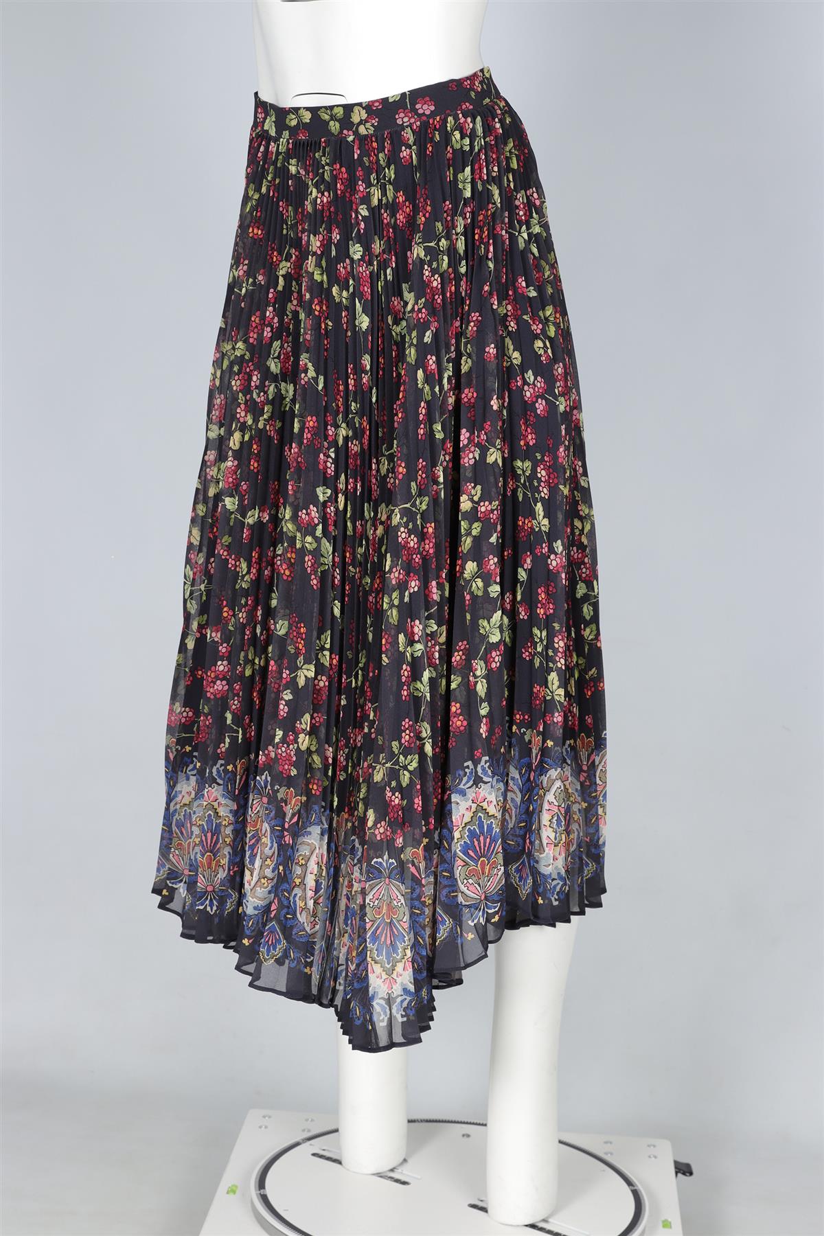 ETRO MULTI CHIFFON MIDI SKIRT IT 40 UK 8