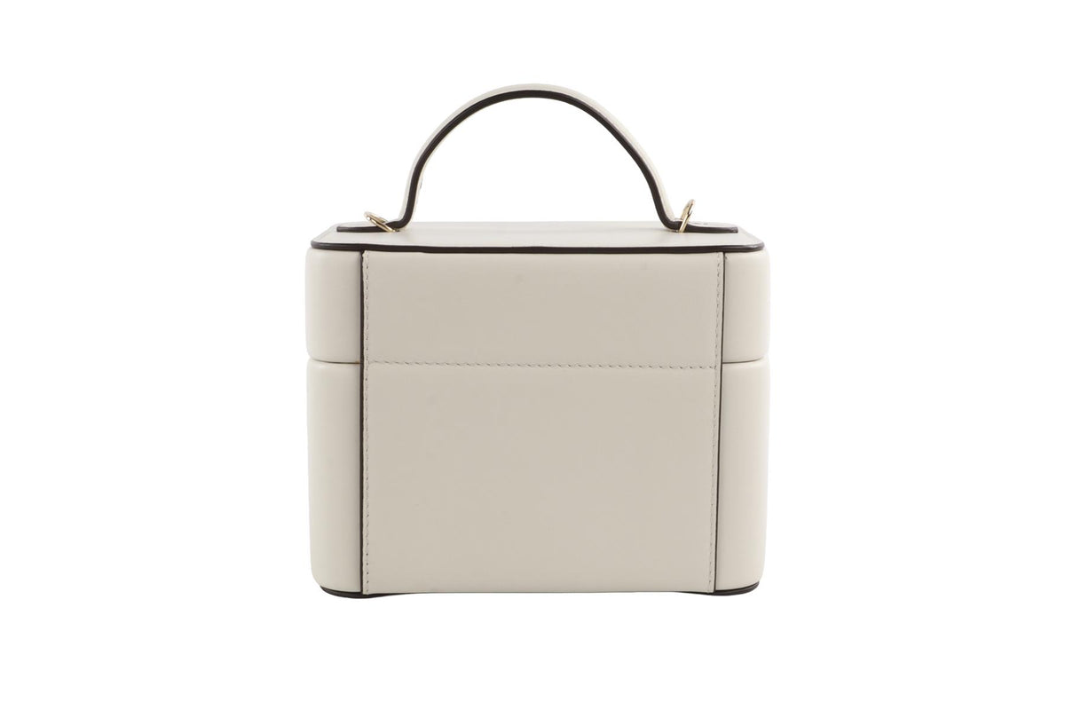 TANNER KROLLE ECRU ANNABEL LEATHER TOTE BAG