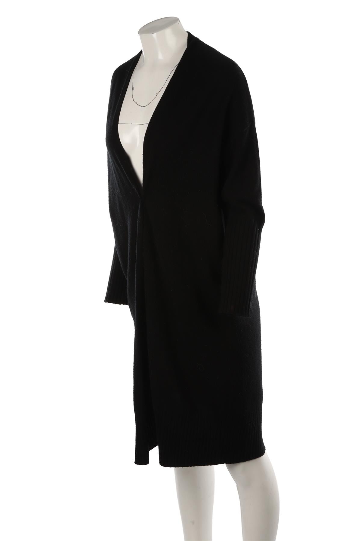 Black Wool Cardigan