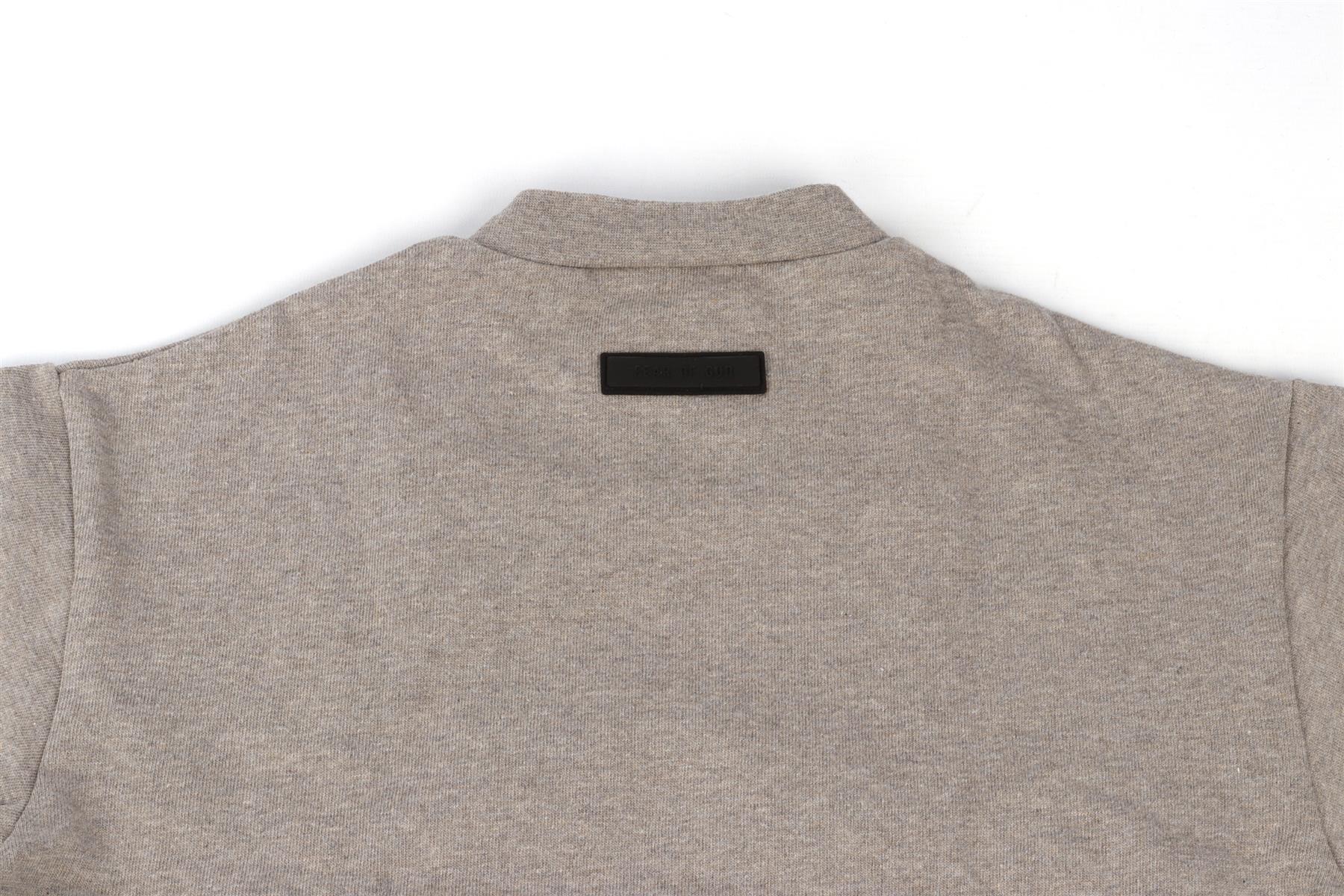 ESSENTIALS FEAR OF GOD GREY KIDS BOYS TOP 7-8 YEARS