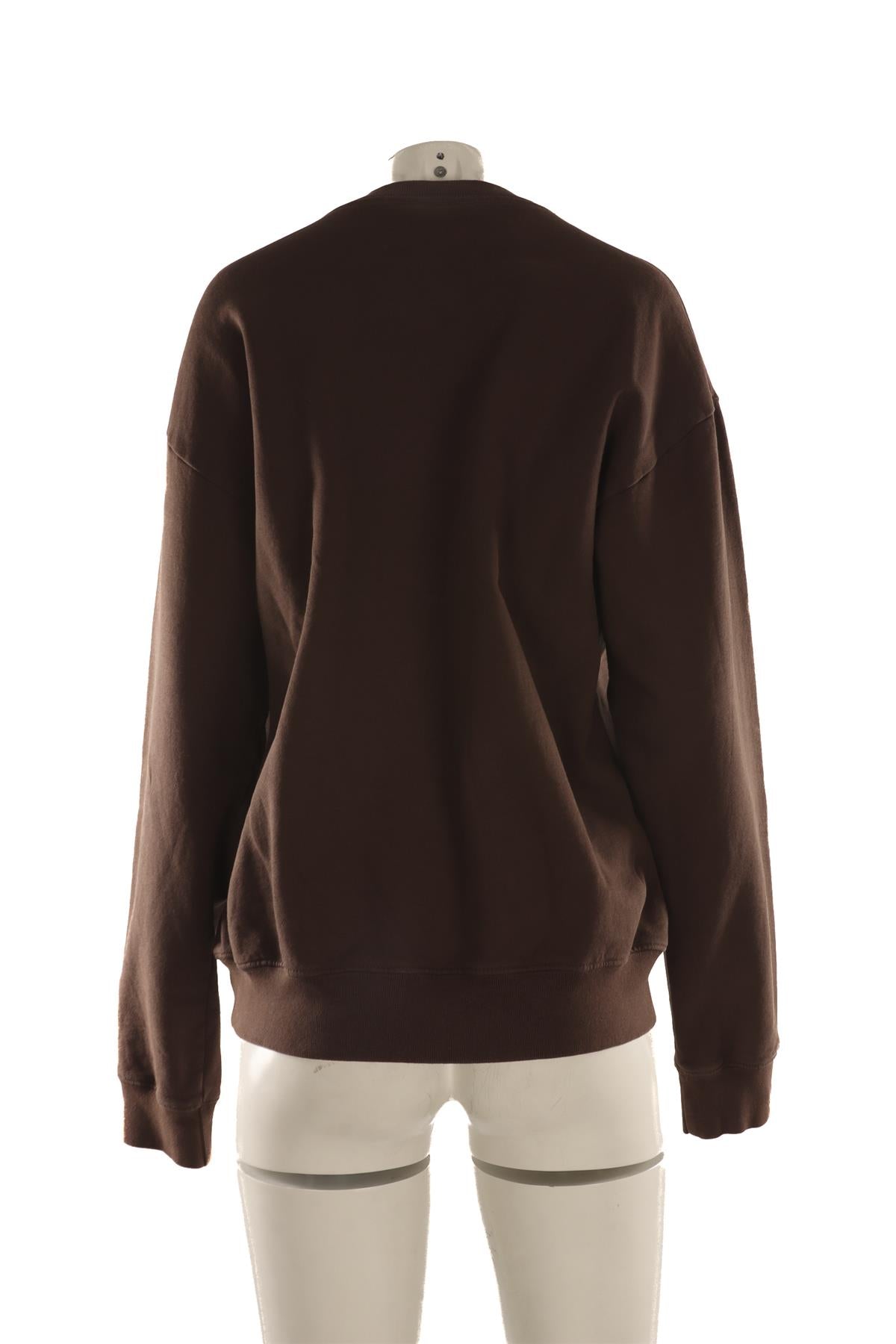 SPORTY & RICH BROWN COTTON SWEATSHIRT MEDIUM