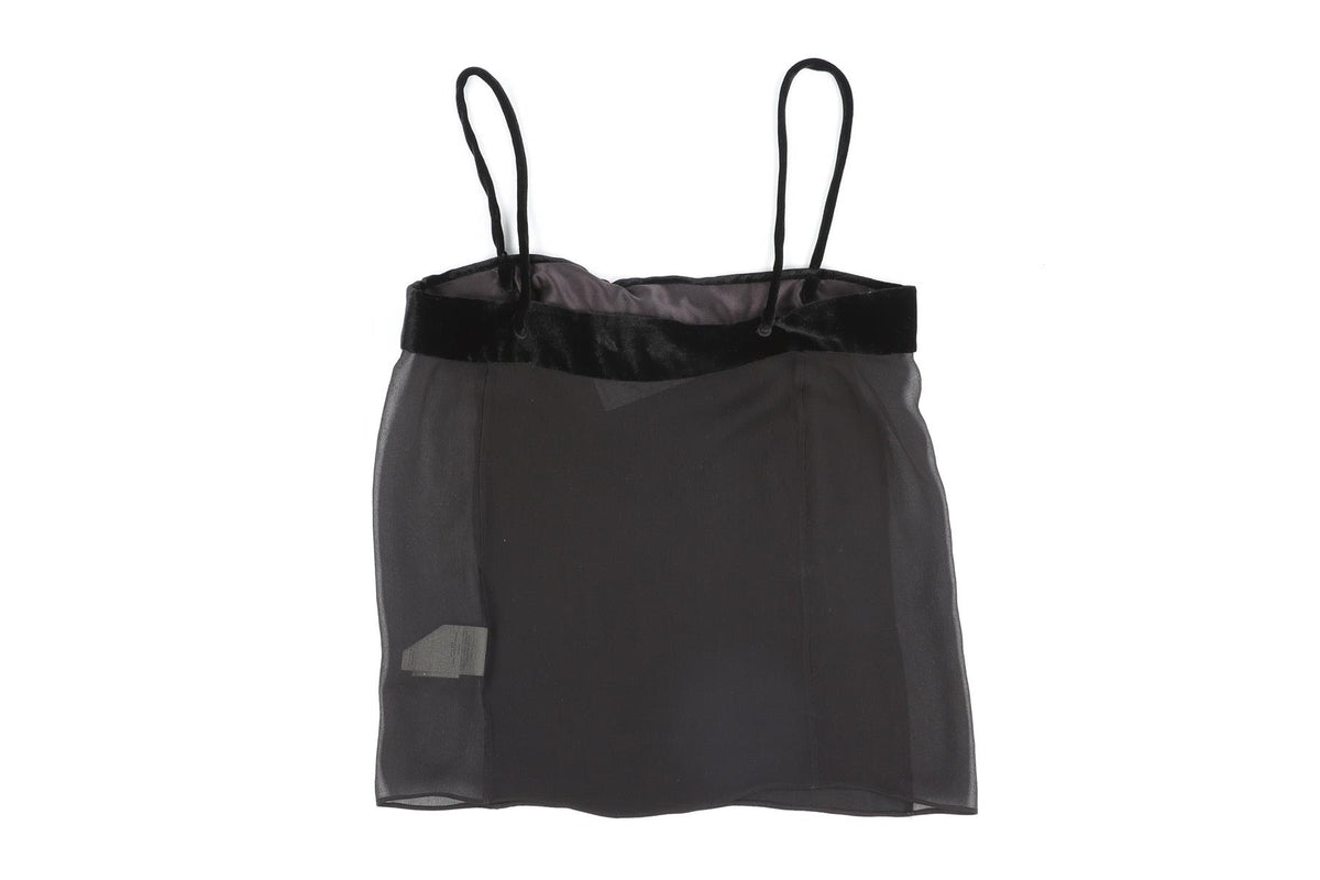 TOM FORD BLACK SILK TOP IT 36 UK 4