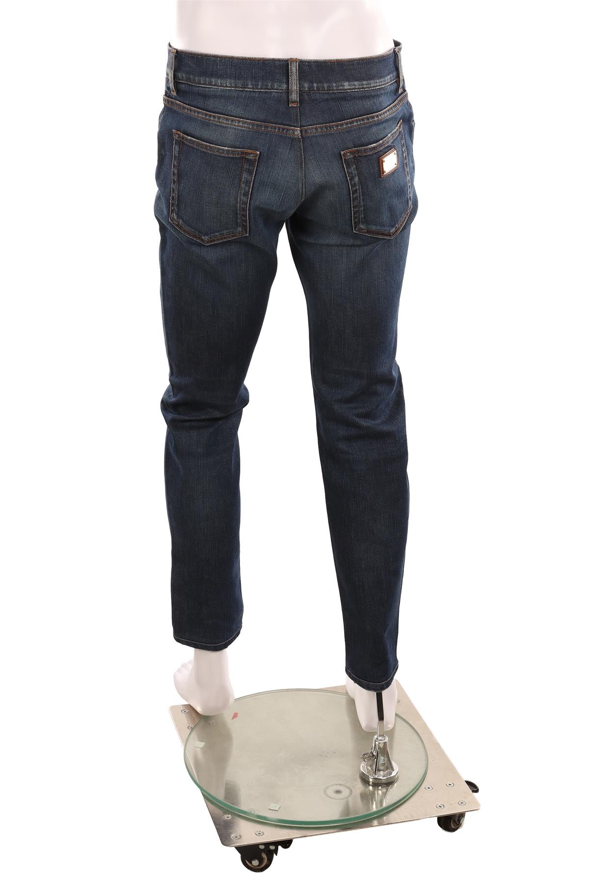 DOLCE & GABBANA BLUE SKINNY LEG JEANS IT 52 UK 36