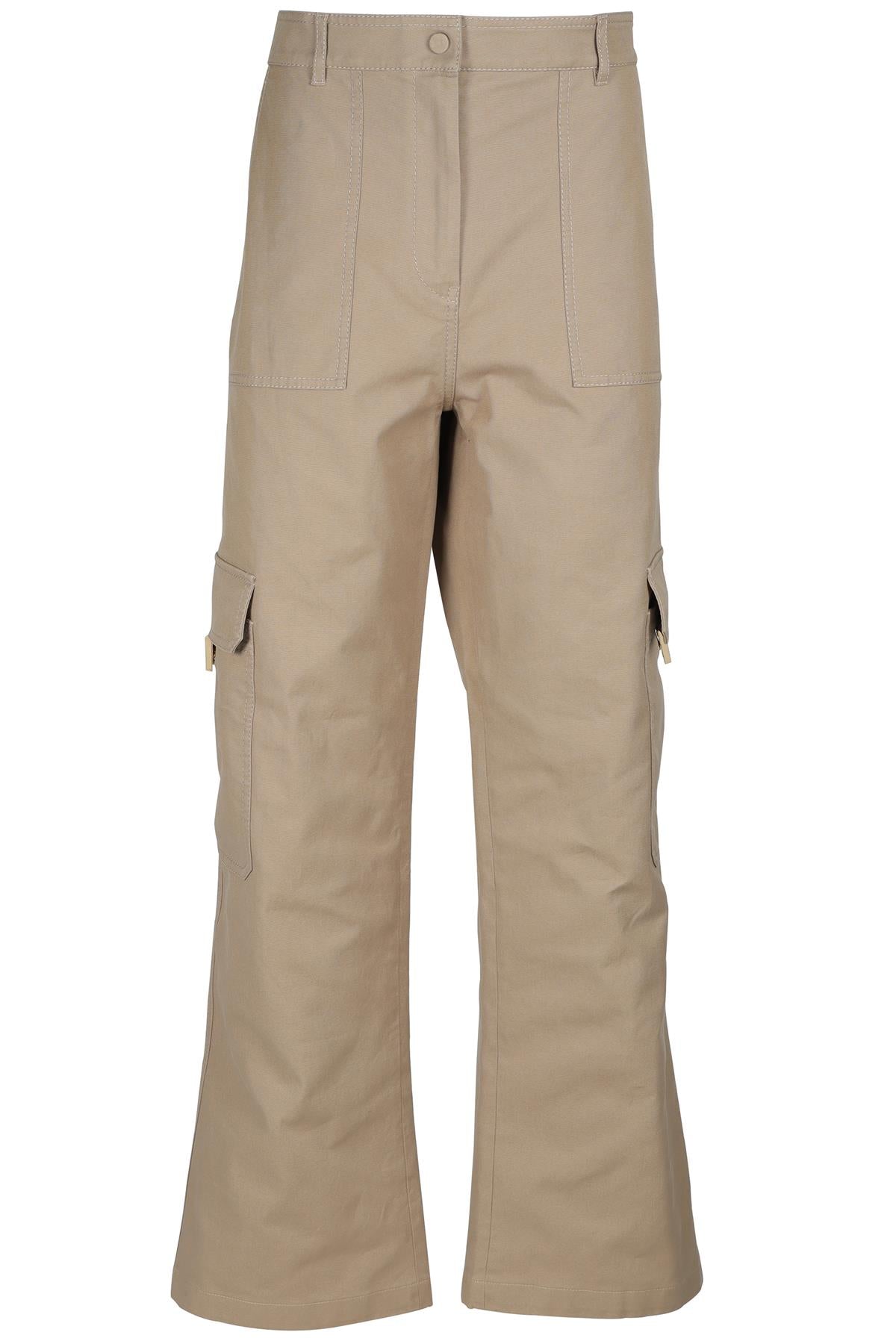 VALENTINO GREEN COTTON CARGO PANTS IT 44 UK 12
