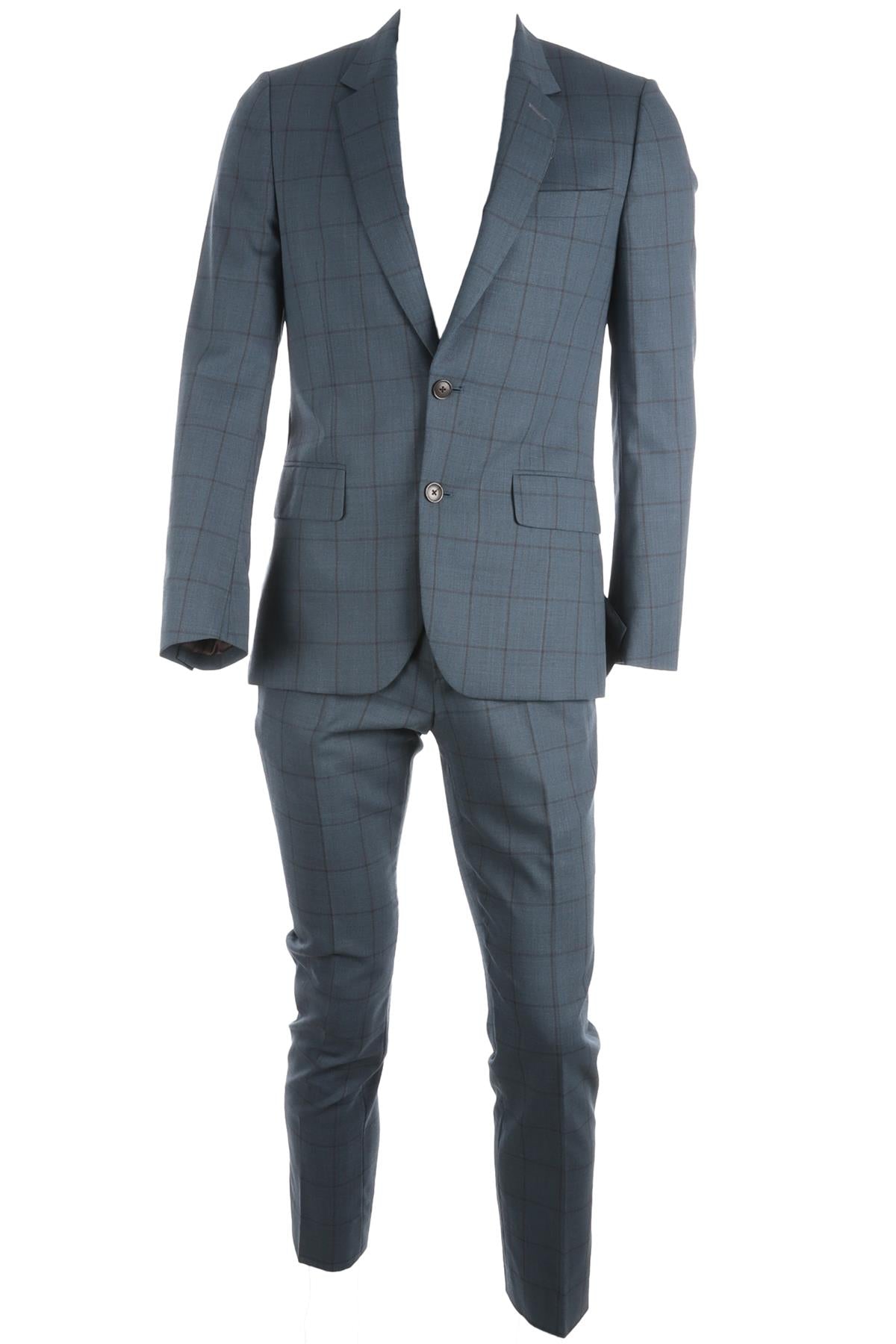 PAUL SMITH BLUE MENS WOOL SUIT UK/US 36 FR 36 IT 46