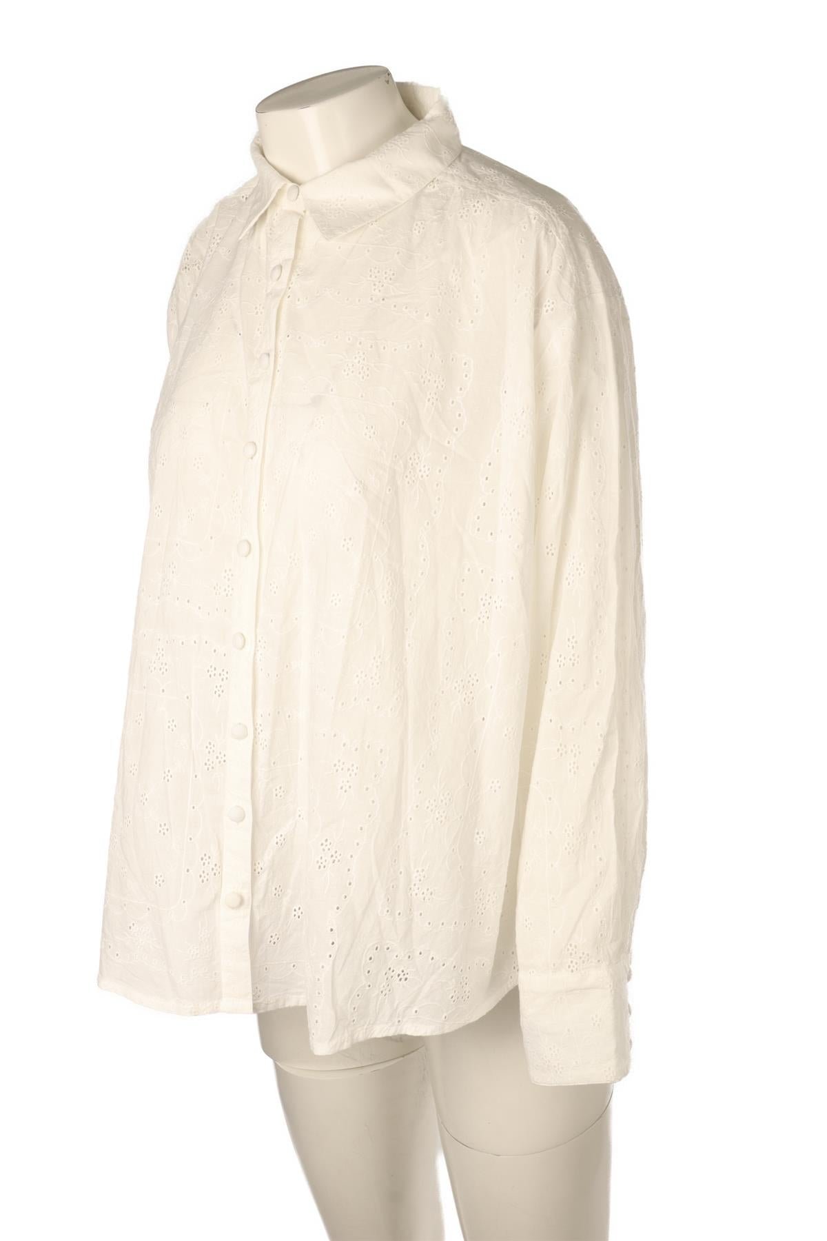 FOR LOVE & LEMONS WHITE COTTON SHIRT XSMALL