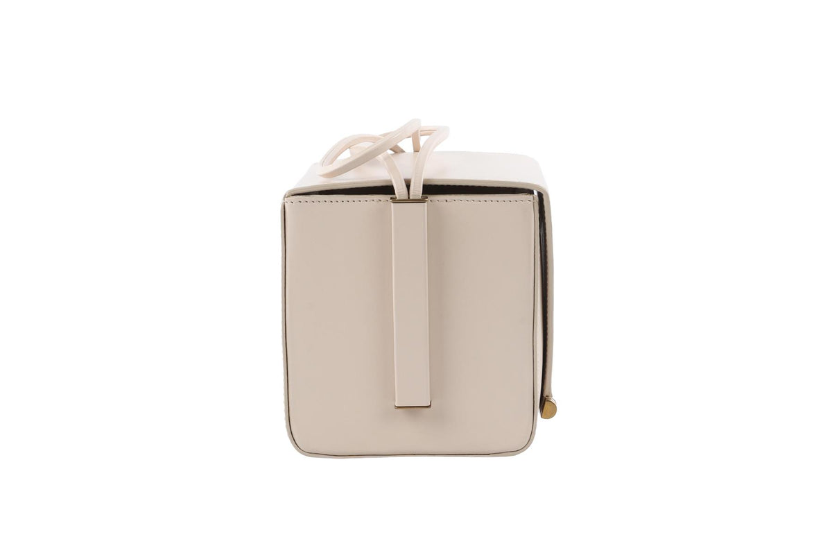 ROKSANDA IVORY BOX LEATHER CLUTCH