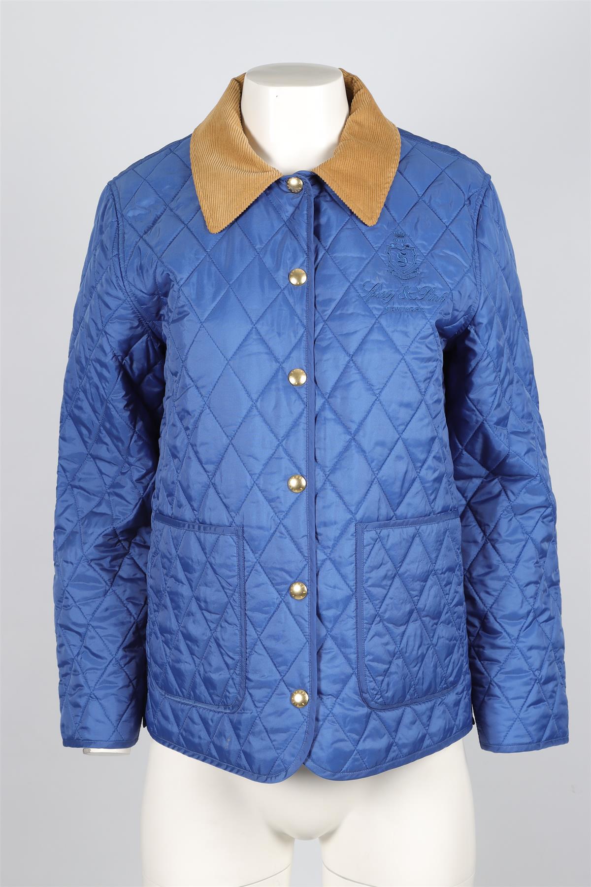 SPORTY & RICH BLUE SHELL JACKET SMALL