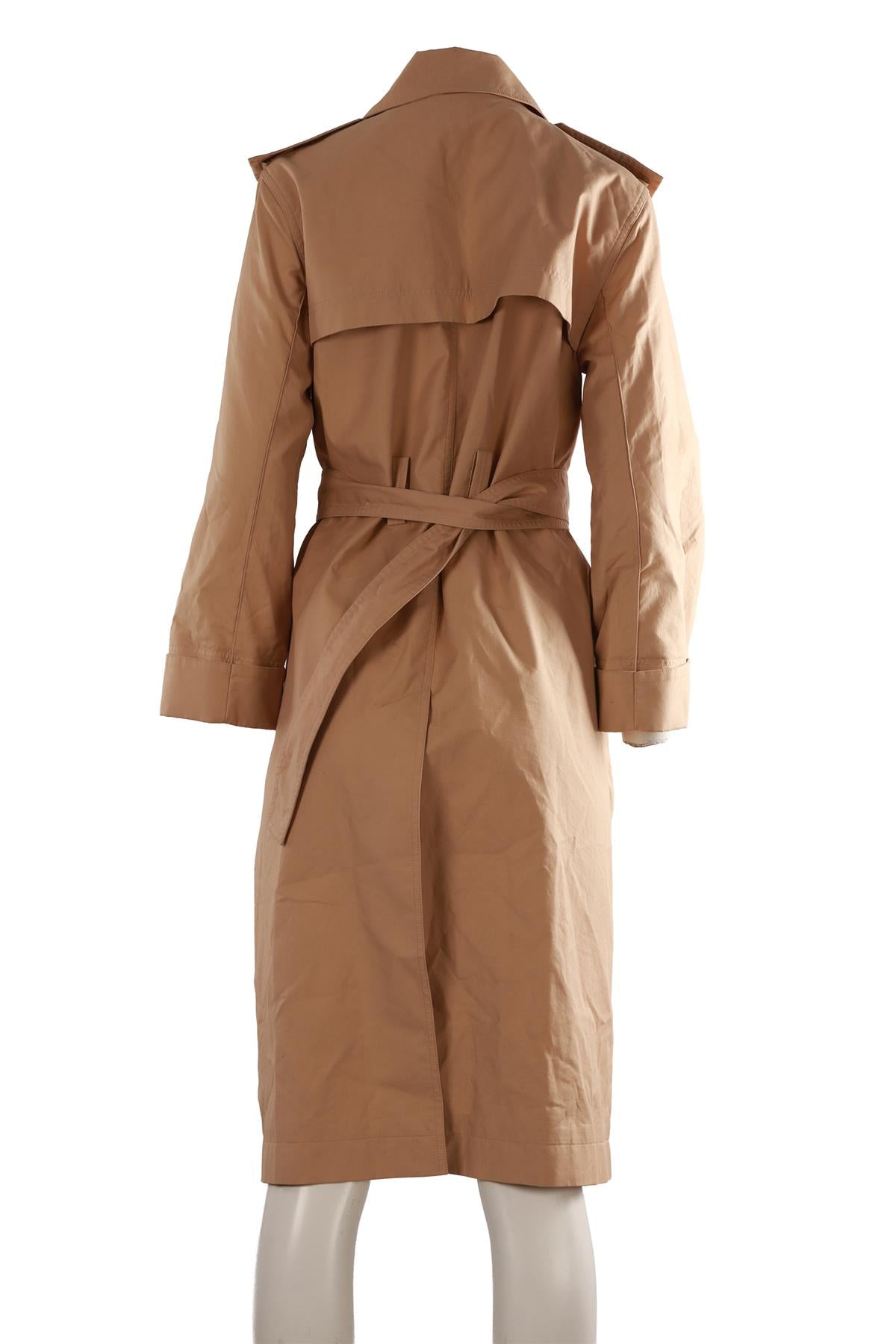 BEIGE COTTON TRENCH COAT