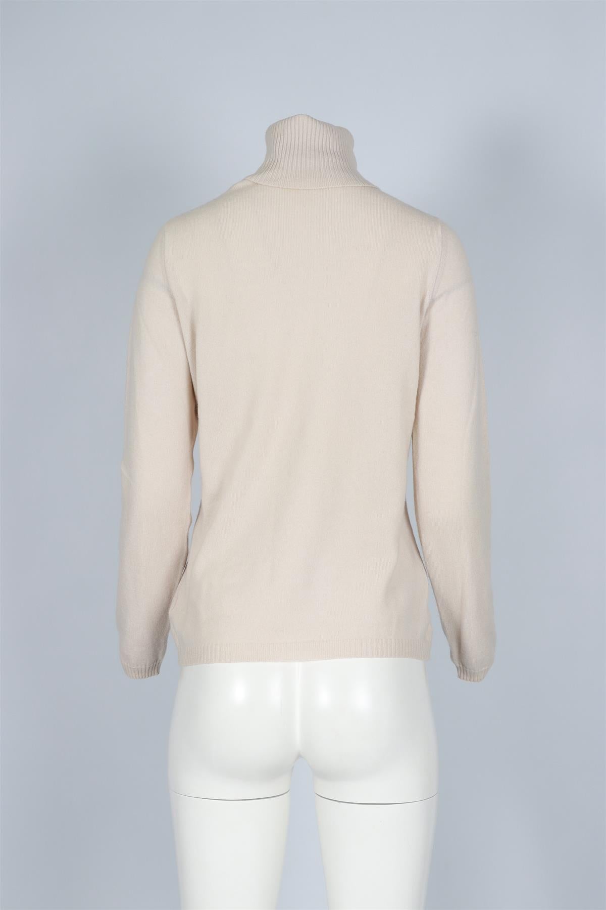 LORO PIANA CREAM CASHMERE SWEATER IT 46 UK 14