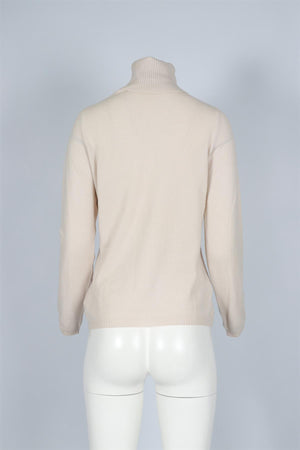 LORO PIANA CREAM CASHMERE SWEATER IT 46 UK 14