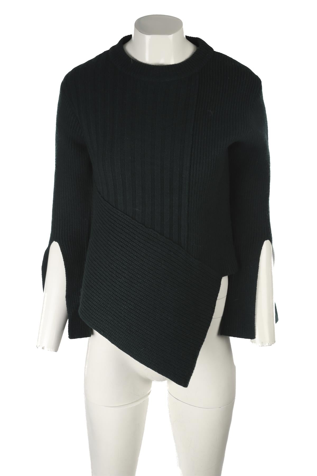 EUDON CHOI GREEN WOOL SWEATER SMALL