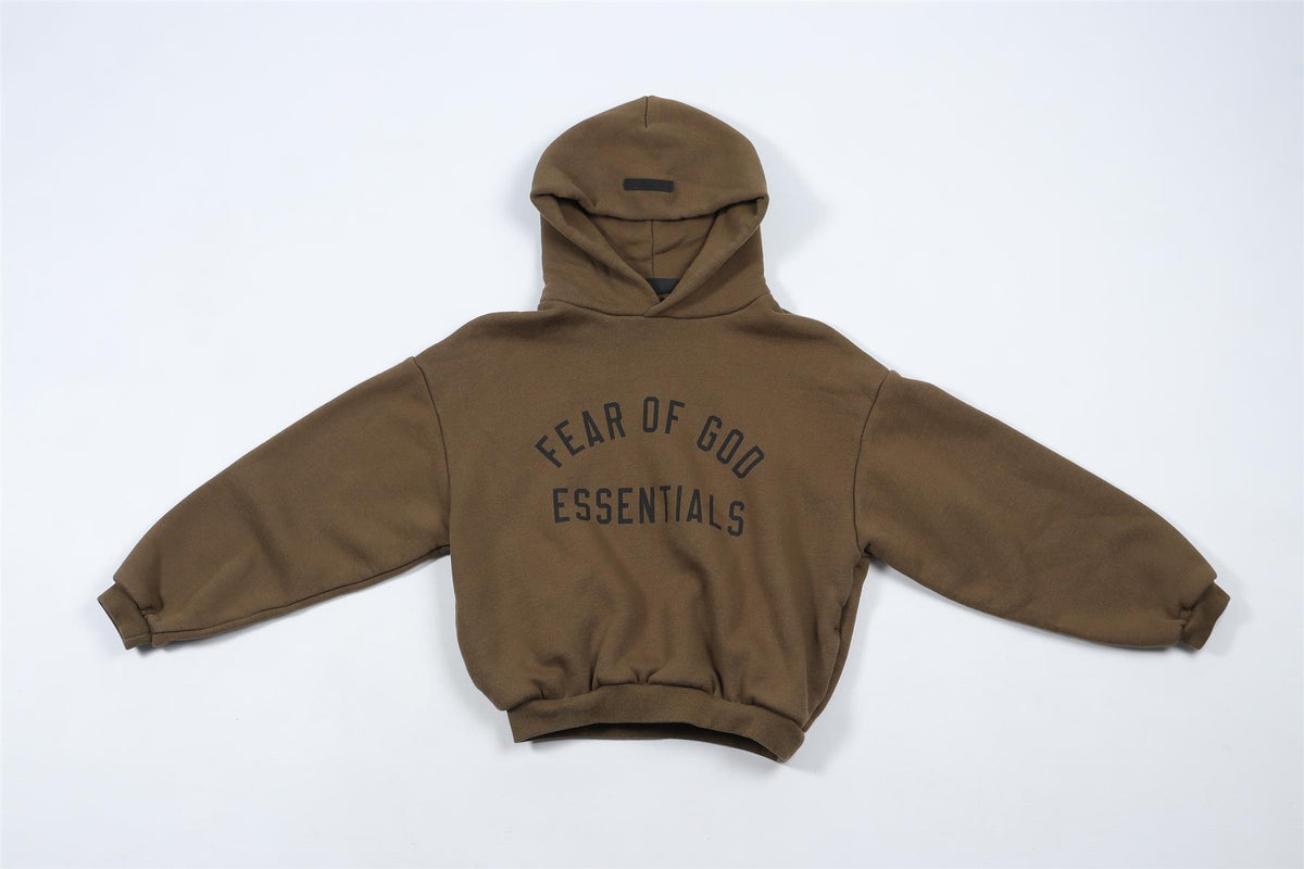 ESSENTIALS GREEN KIDS BOYS HOODIE 8 YEARS