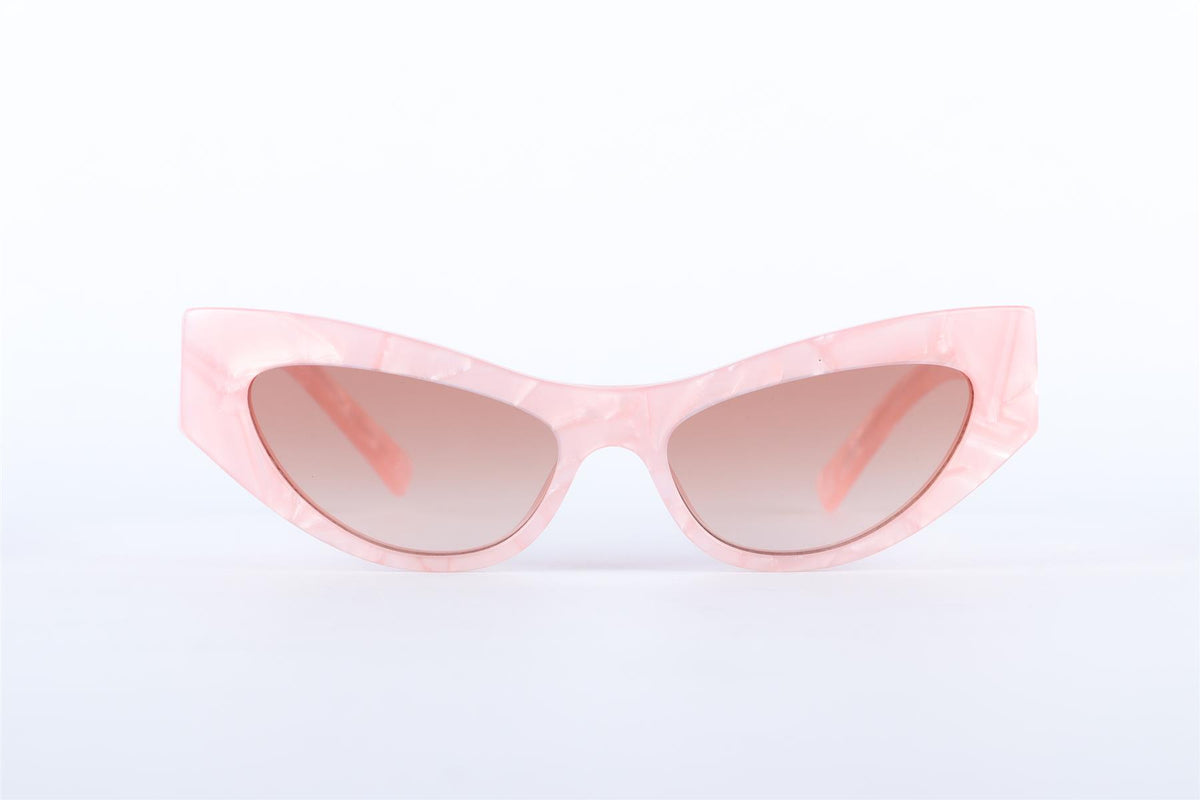DOLCE & GABBANA PINK CAT EYE ACETATE SUNGLASSES