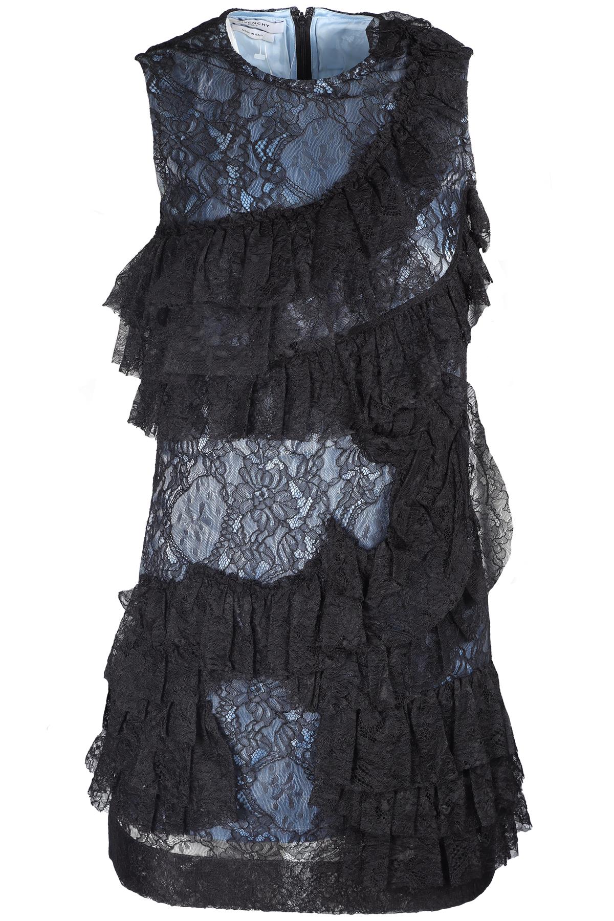 GIVENCHY BLACK LACE MINI DRESS UK 8