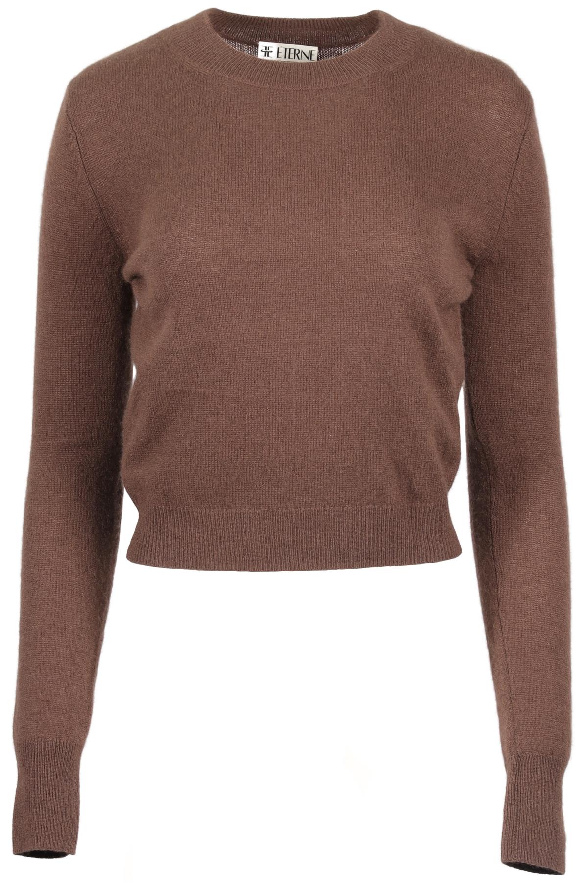 ÉTERNE BROWN CASHMERE SWEATER XSMALL-SMALL