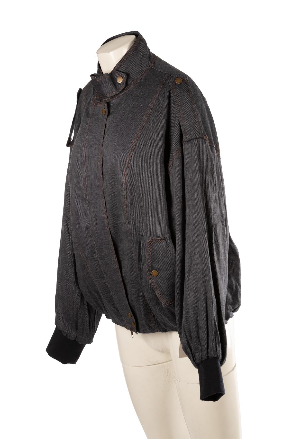 STAUD NAVY DENIM JACKET SMALL