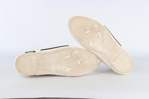 CHRISTIAN DIOR CREAM MEN'S B23 MACRAMÉ SNEAKERS EU 44 UK 10 US 11
