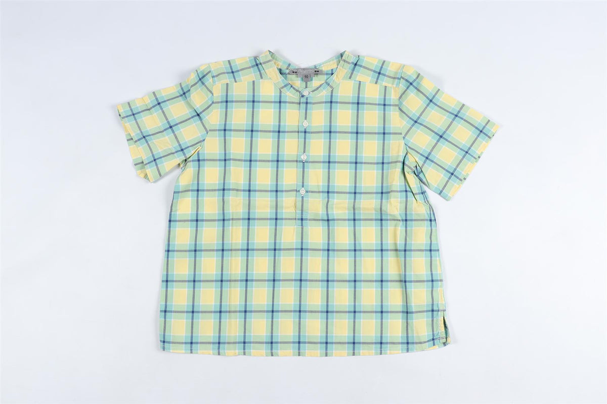 BONPOINT YELLOW KIDS BOYS SHIRT 10 YEARS