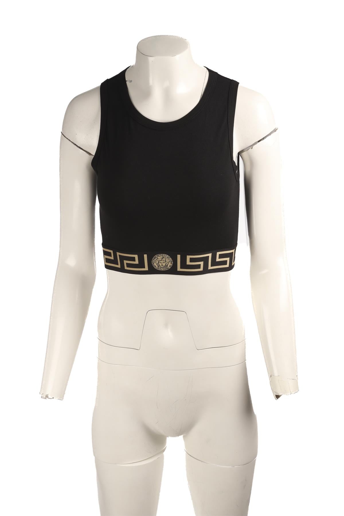 VERSACE BLACK COTTON TOP SMALL