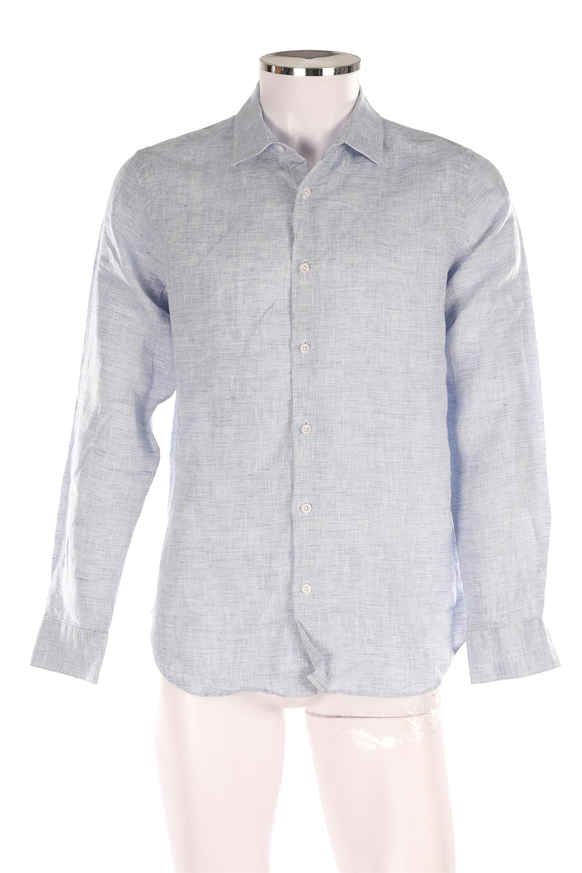 ORLEBAR BROWN BLUE MEN'S LINEN SHIRT SMALL